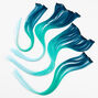 Ombr&eacute; Faux Hair Clip In Extensions - Blue, 2 Pack,