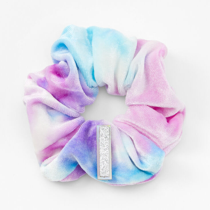 Medium Initial Ombre Hair Scrunchie - I,