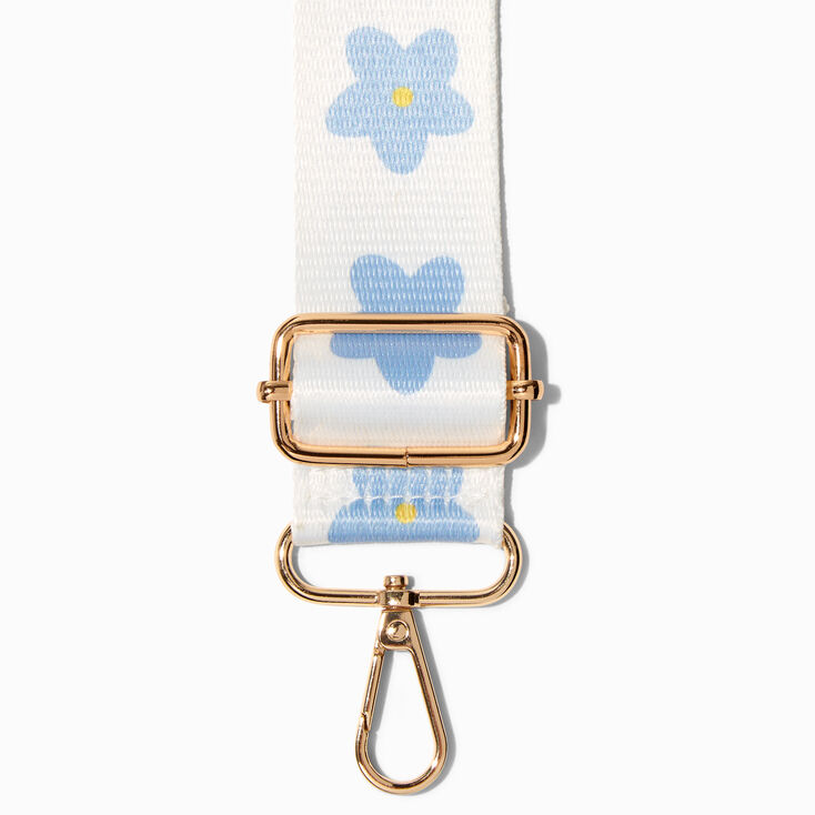 Blue Daisy Crossbody Bag Strap,