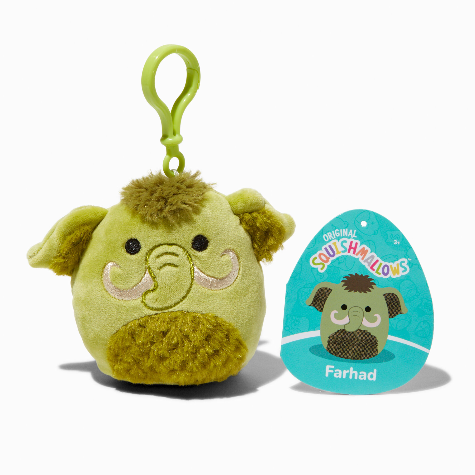 Squishmallows™ 3.5" Farhad Plush Bag Clip,