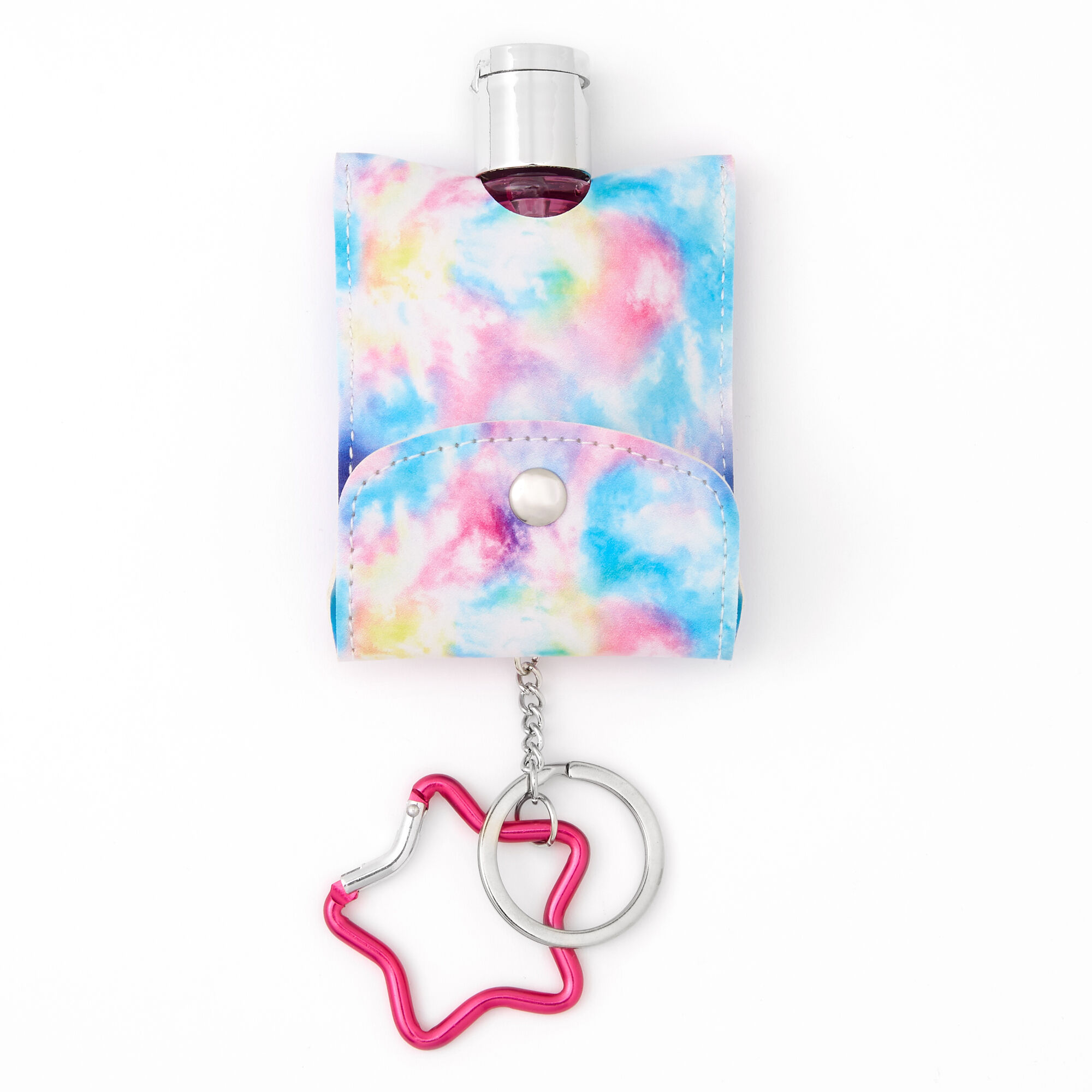 Tie Dye Hand Sanitiser Pouch Keychain,
