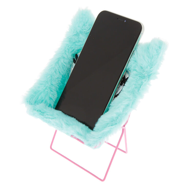 Furry Owl Phone Holder Chair - Mint,