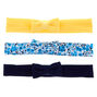Claire&#39;s Club Floral Bow Headwraps - Navy, 3 Pack,