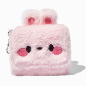 Pink Bunny Furry Trifold Wallet,