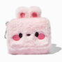 Pink Bunny Furry Trifold Wallet,