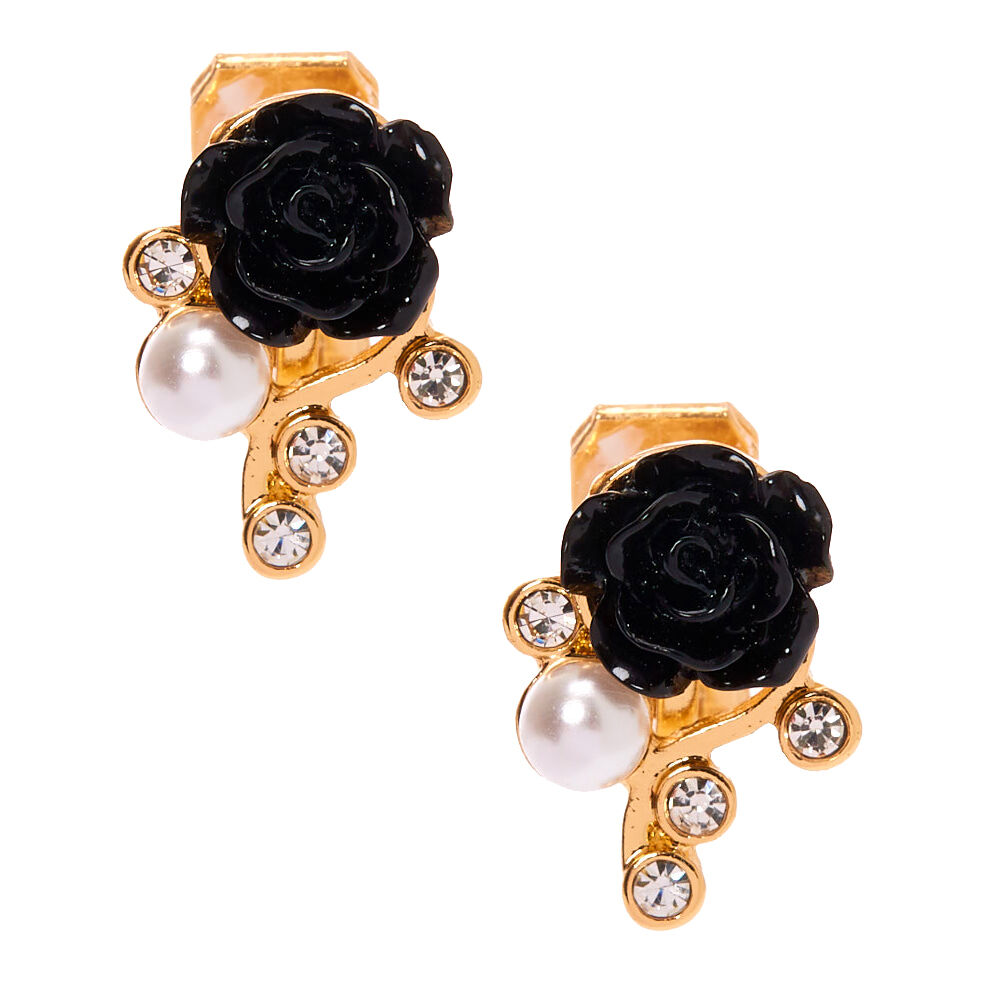 Claire Pearl Clip On Earrings in Gold – Aiori