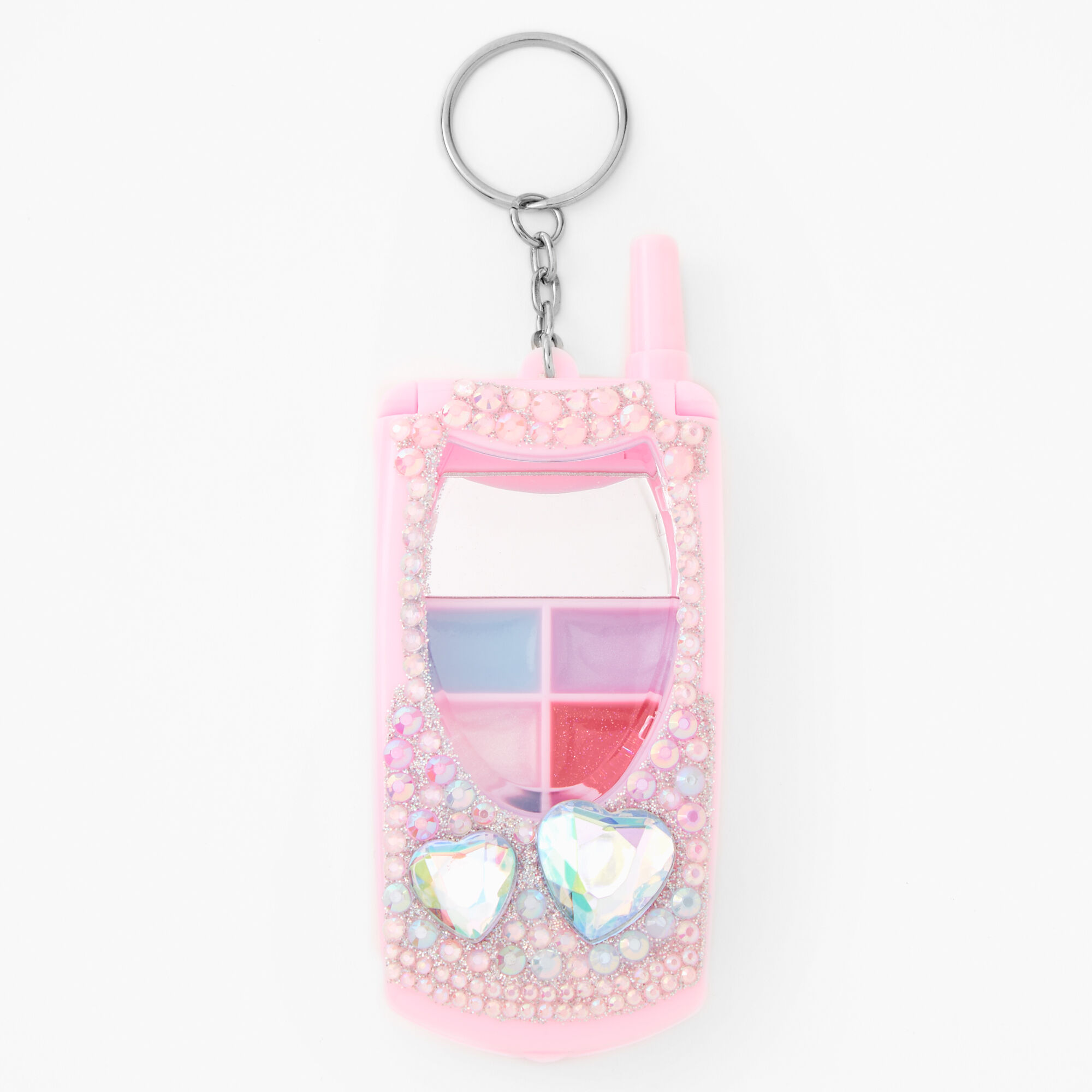 Pink Heart Bling Flip Phone Lip Gloss Set,