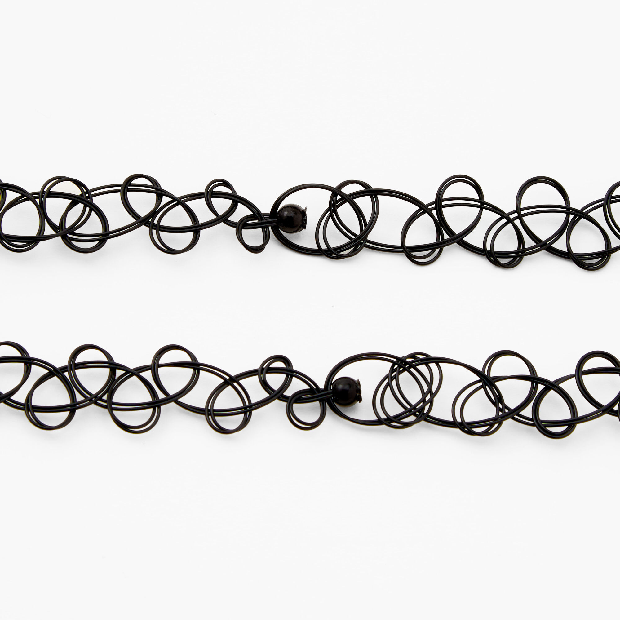 Best Friends Mood Yin Yang Heart Tattoo Choker Necklaces - 2 Pack,