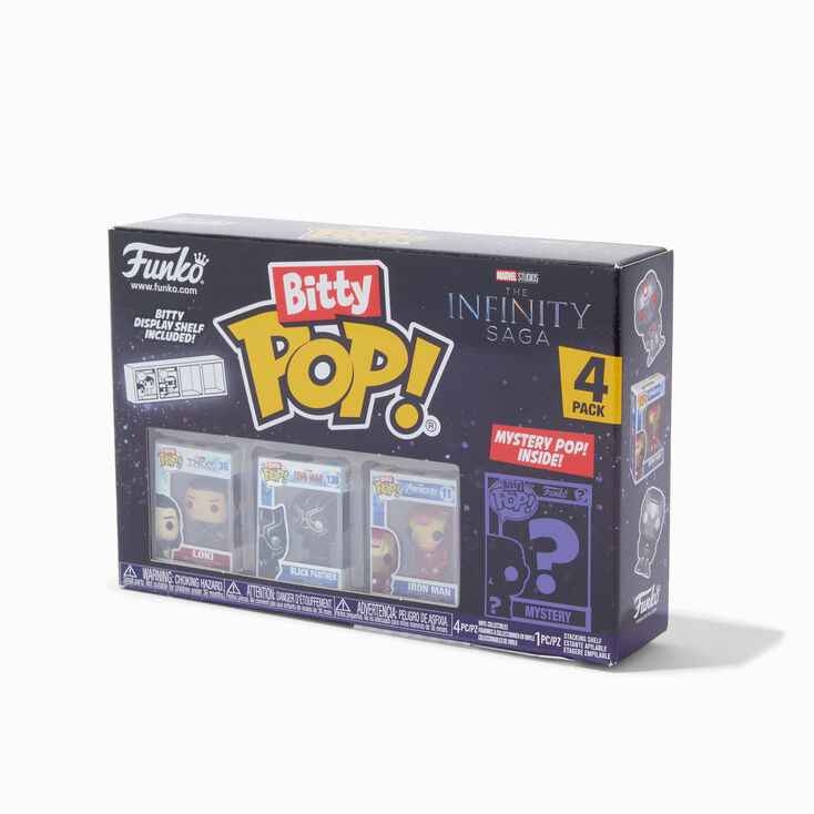 Funko Bitty Pop! Marvel Mini Collectible Toys 4-Pack - Loki, Black Panther,  Iron Man & Mystery Chase Figure (Styles May Vary)