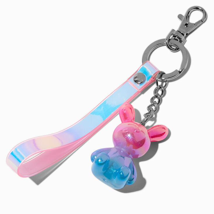 Porte-cl&eacute;s lapin holographique,