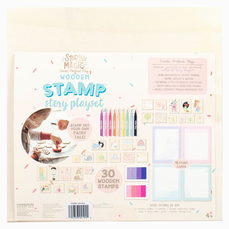 Story Magic&trade; Wooden Stamp Story Playset,