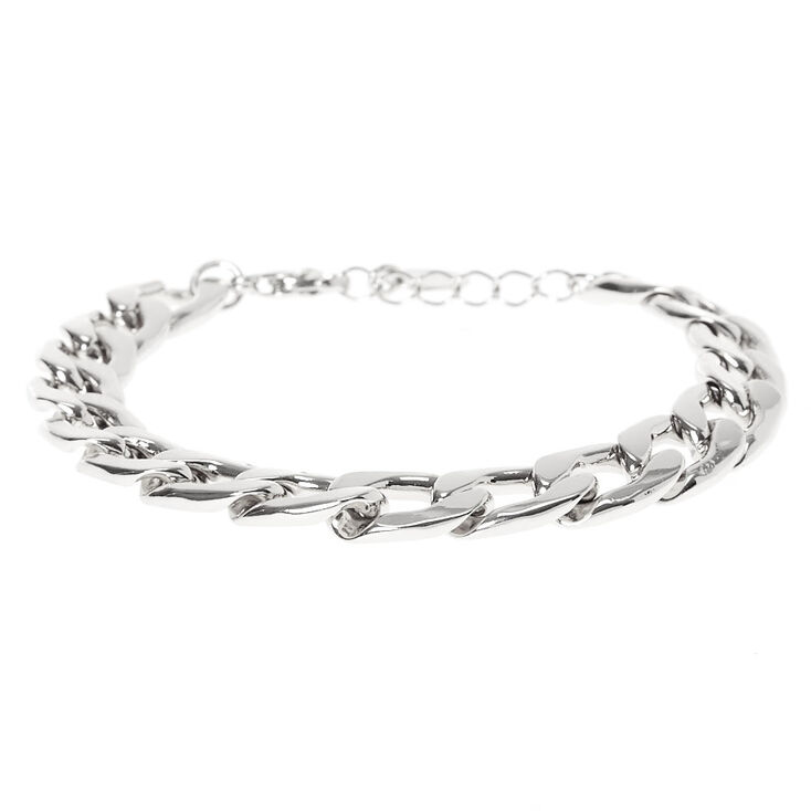 Silver Chain Link Bracelet,