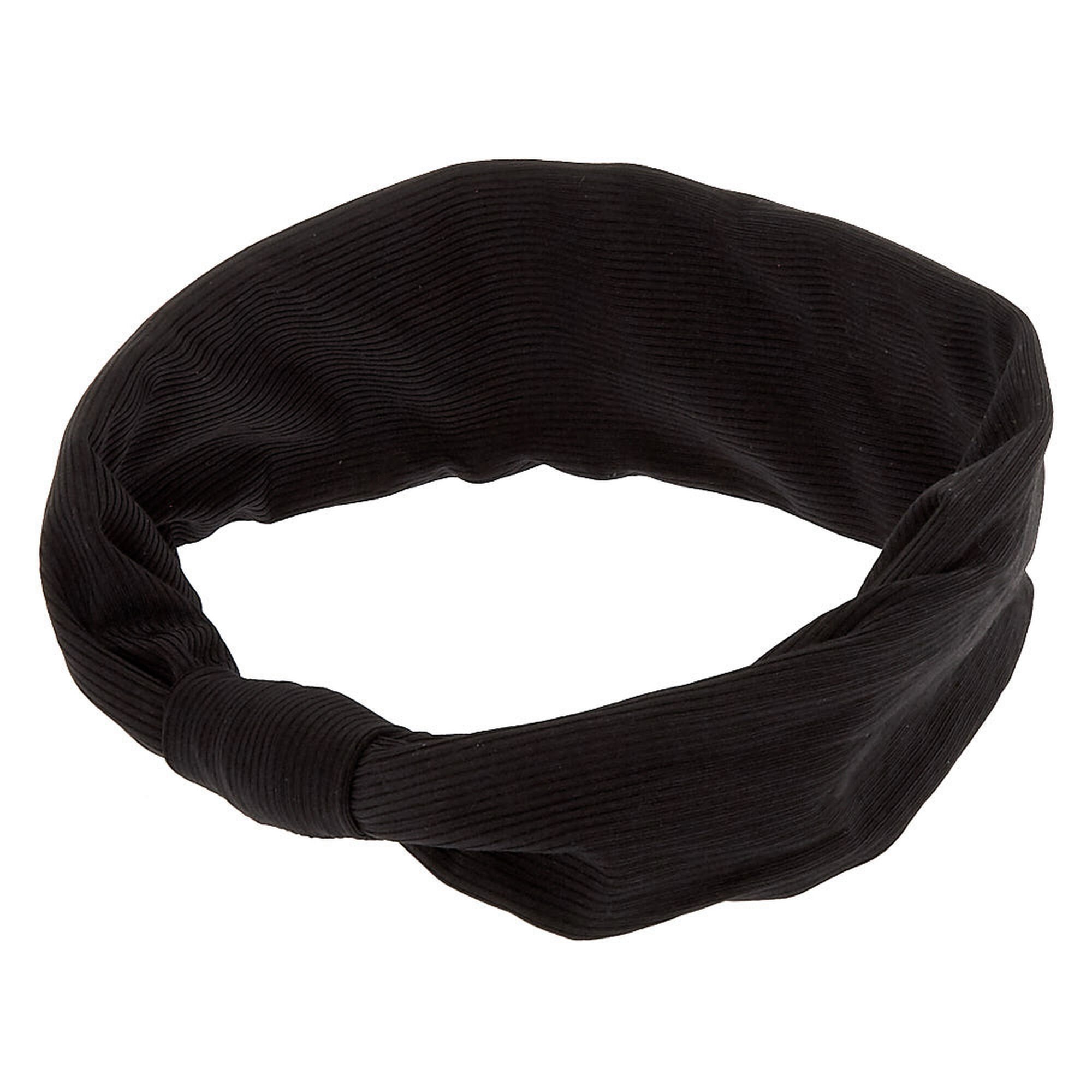 View Claires Wide Knotted Headwrap Black information