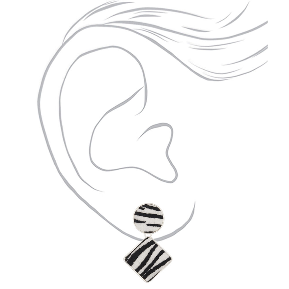 Zebra earrings claire's best sale