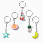 Space Glitter Best Friends Keyrings - 5 Pack,