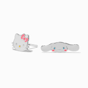 Hello Kitty&reg; And Friends Sterling Silver Cinnamoroll&reg; &amp; Hello Kitty Claire&#39;s Exclusive Enamel Stud Earrings,