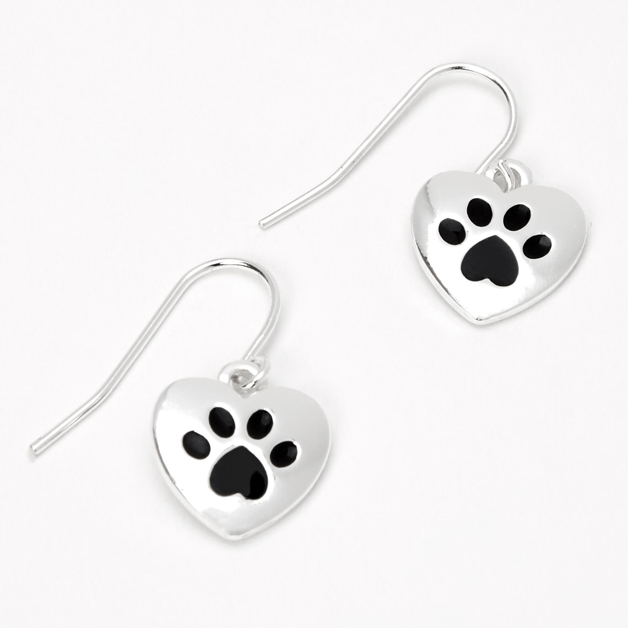 Paw print dangle earrings shop