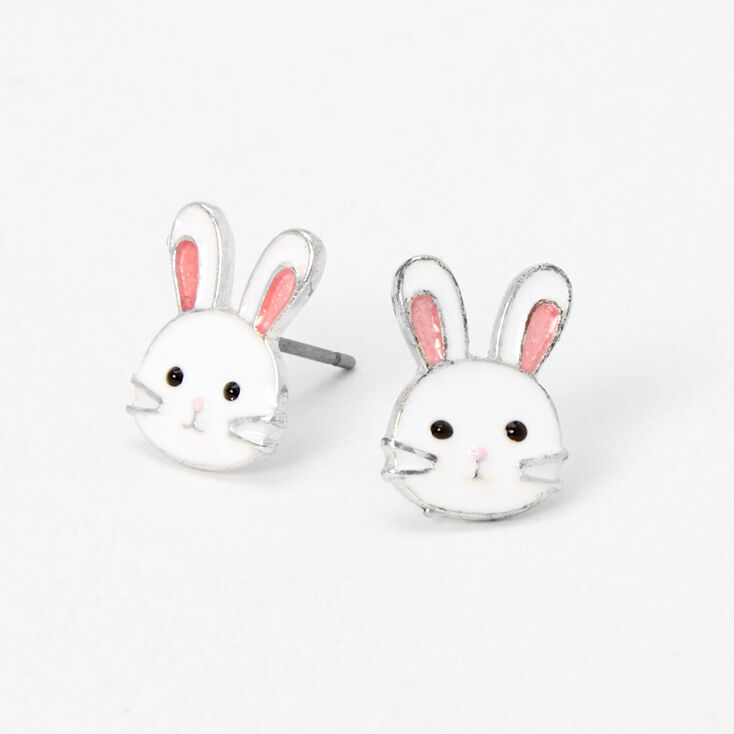 Easter Bunny Face Stud Earrings | Claire's US