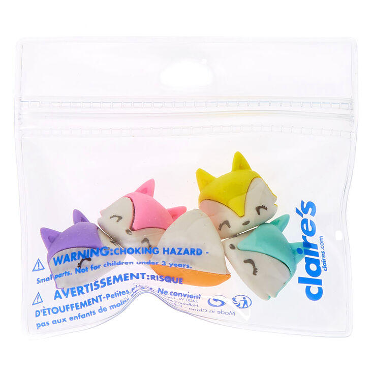 Trixie the Fox Rainbow Erasers - 5 Pack,