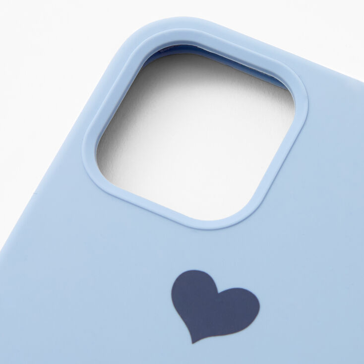 Baby Blue Heart Phone Case - Fits iPhone 12/12 Pro,