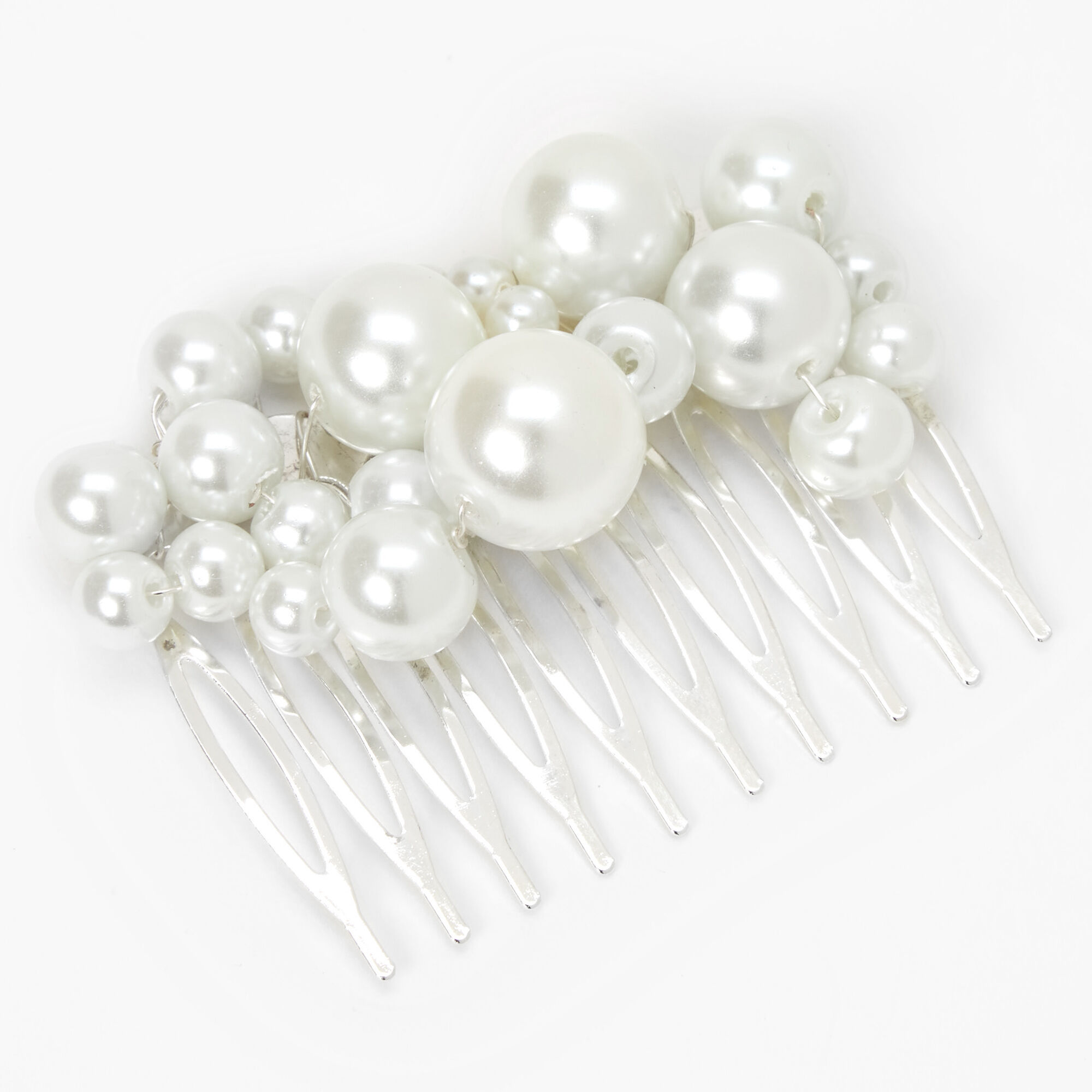 Bubble Pearl Cluster Hair Comb,