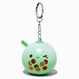 Green Bubble Tea Stress Ball Keychain,