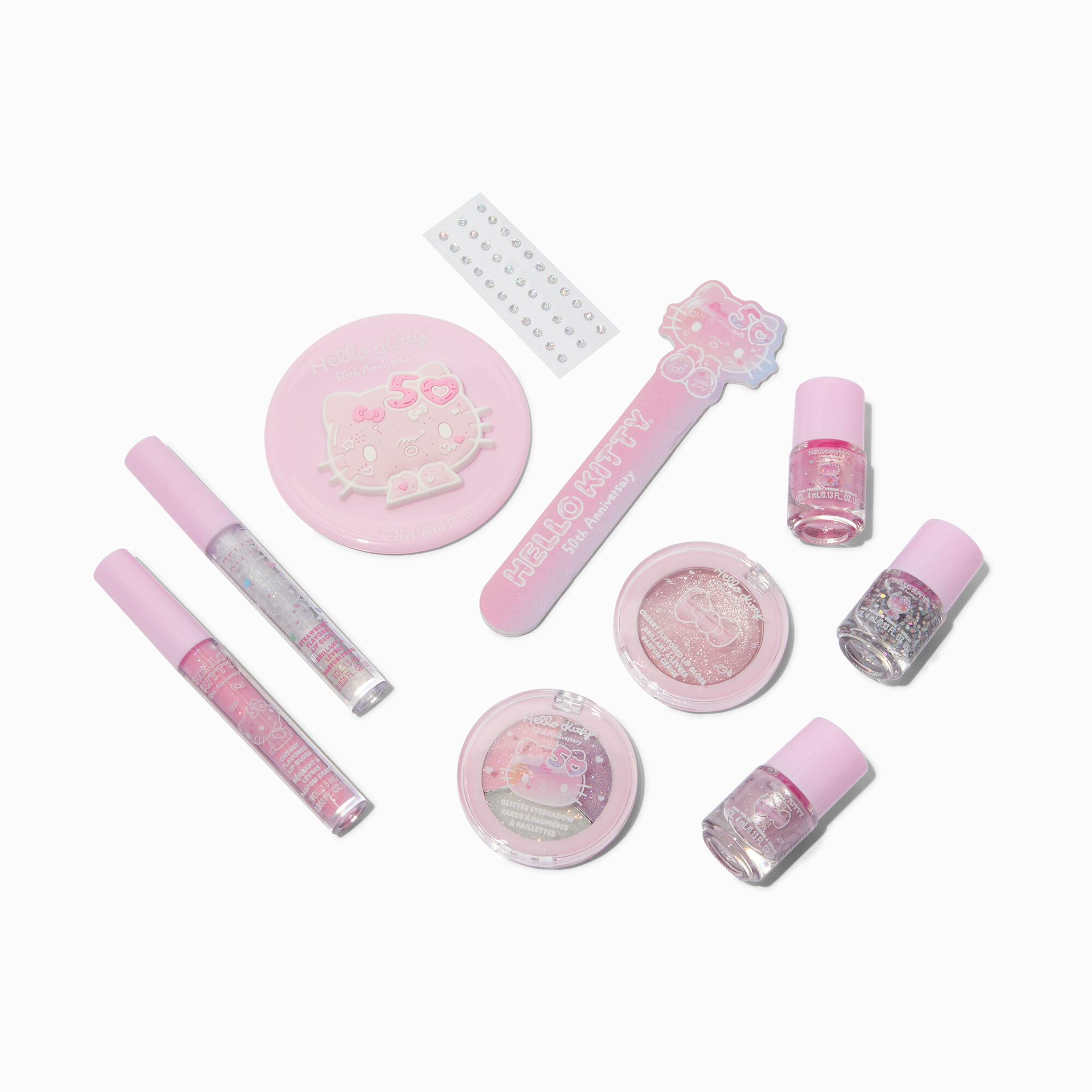 Hello Kitty® 50th Anniversary Claire's Exclusive Mega Makeup Set - 10 Pack,