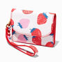 Strawberry Print Wristlet Wallet,