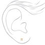 C LUXE by Claire&#39;s 18k Yellow Gold Plated Cubic Zirconia 3MM Basket Stud Earrings,