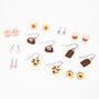 Fimo Clay Chocolate Treats Earring Set - 9 Pack,