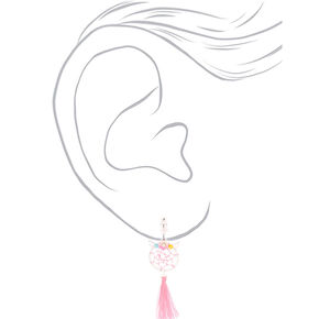 2&quot; Unicorn Dreamcatcher Clip On Drop Earrings,