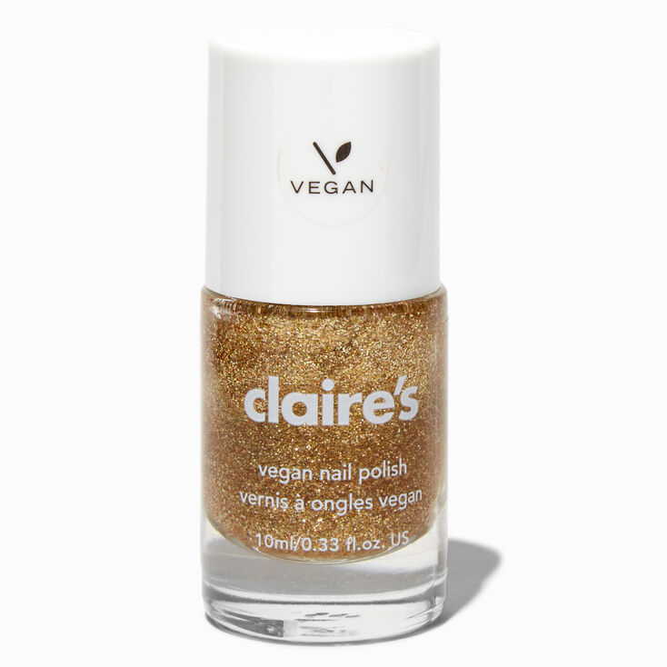 Vegan Glitter Nail Polish - Sunset Sand,