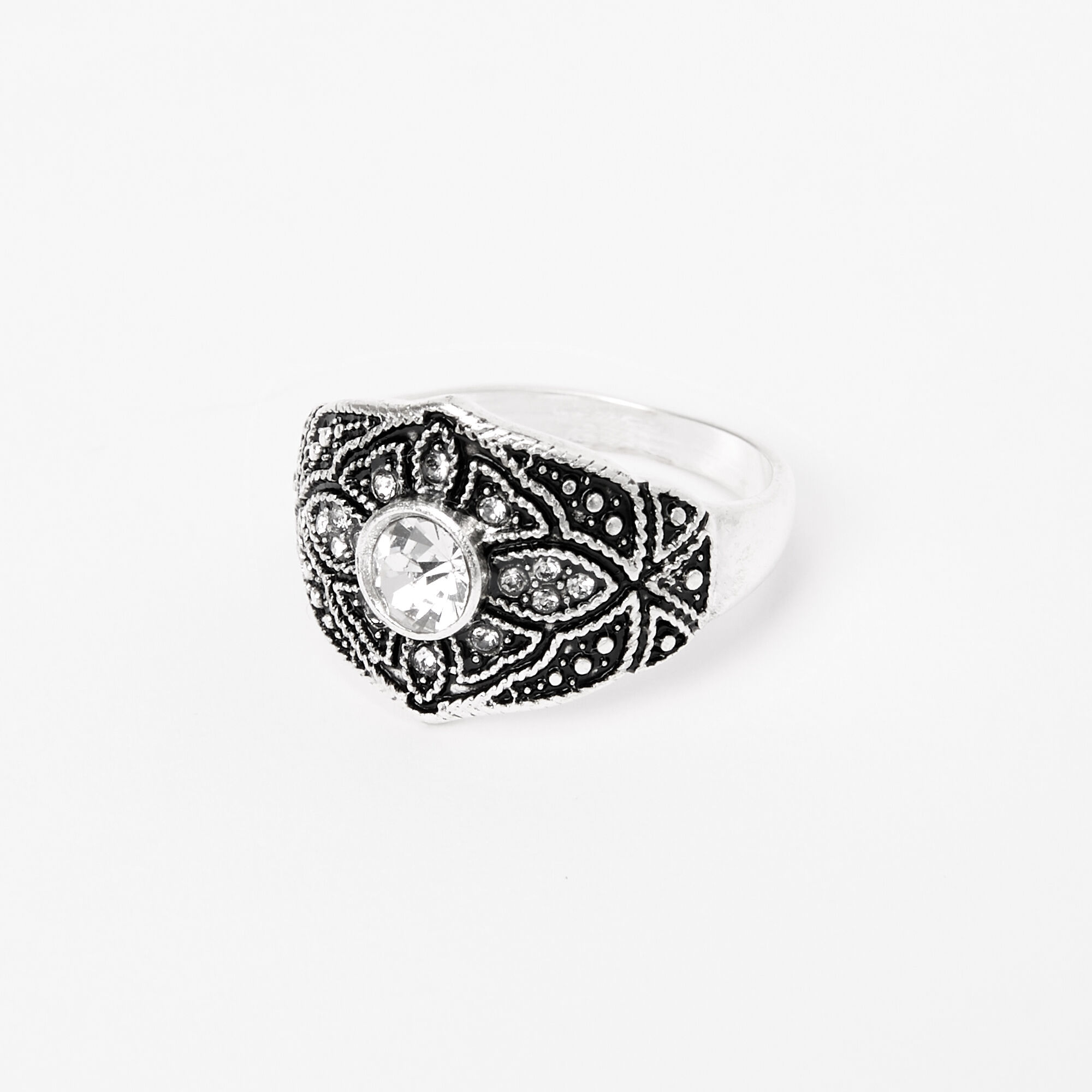 Silver Vintage Filigree Ring Claire s