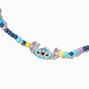 Disney Stitch Sterling Silver Beaded Stretch Bracelet ,