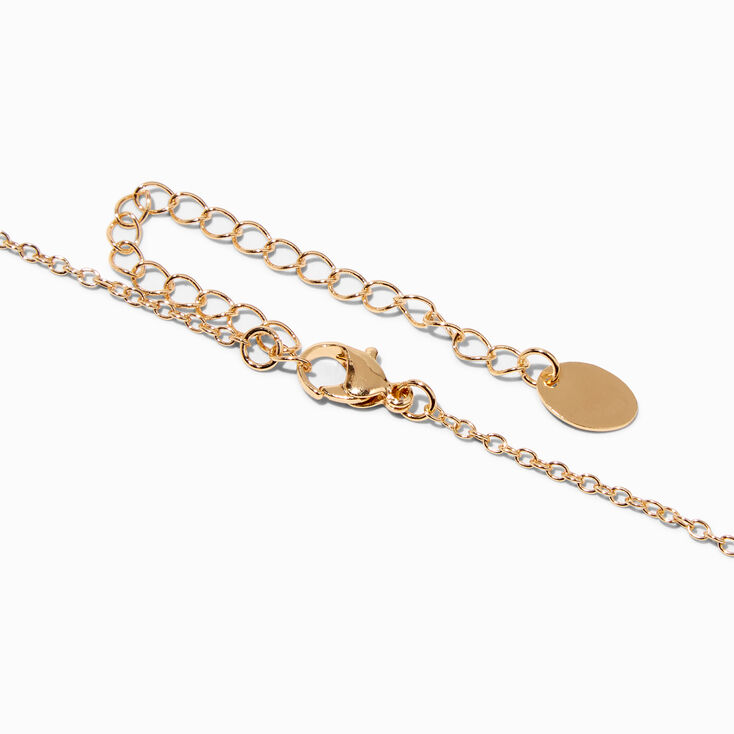 Gold Zodiac Symbol Pendant Necklace - Gemini,