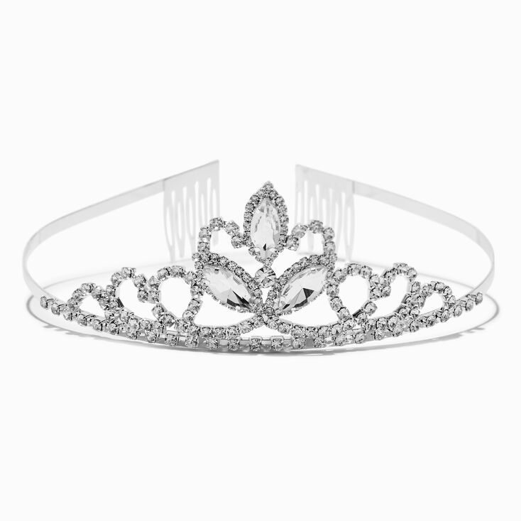 Silver-tone Rhinestone Sasha Tiara