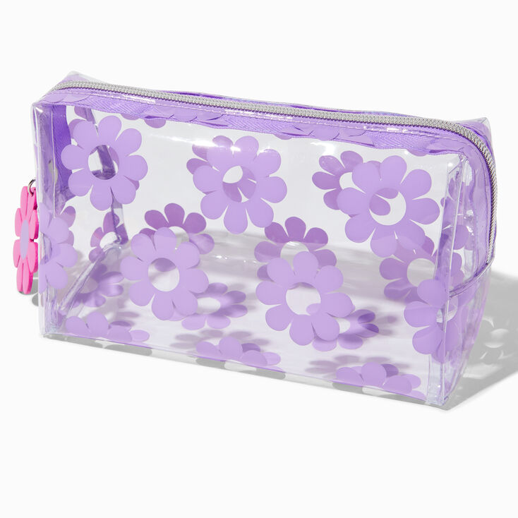 Purple Daisy Medium Makeup Bag,