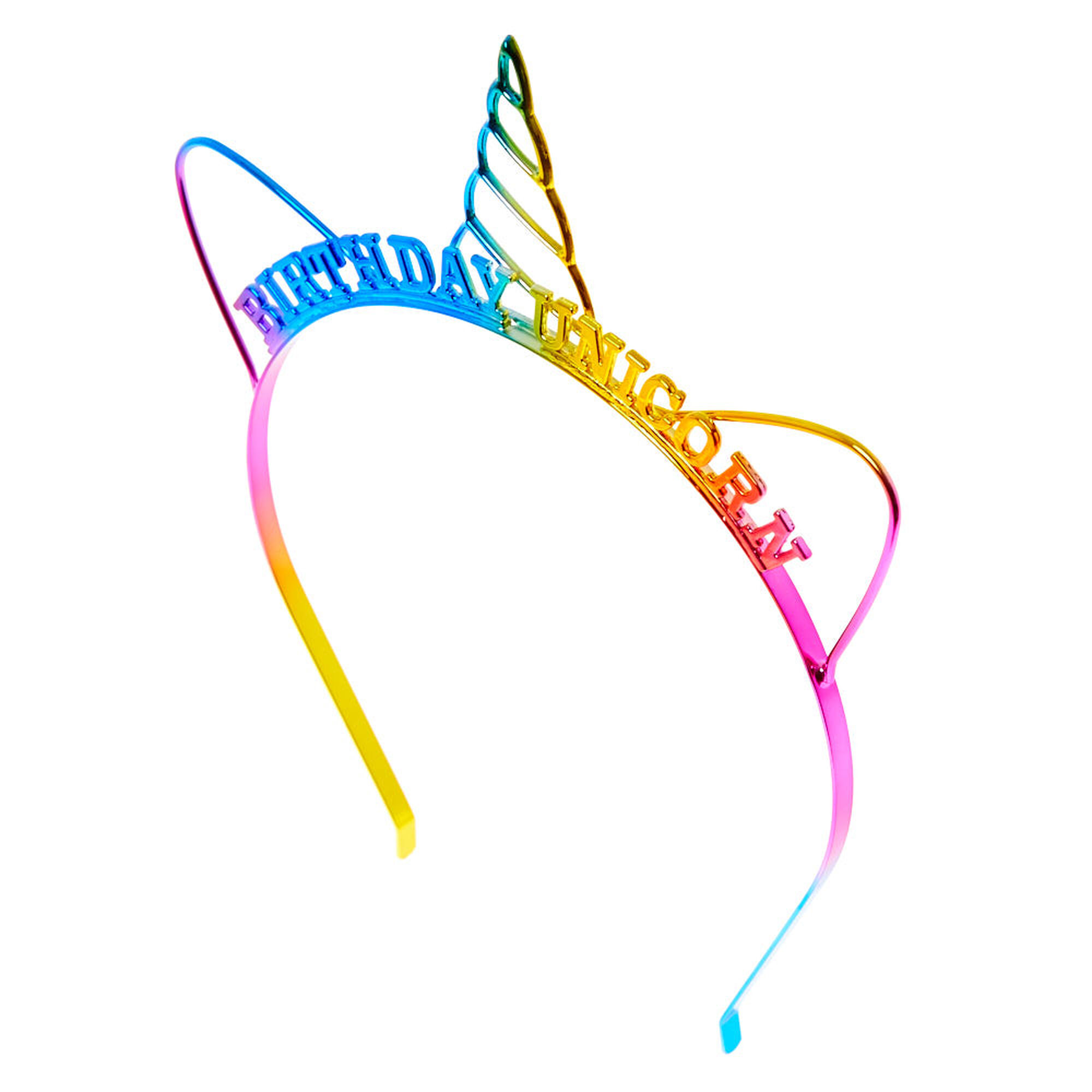 Rainbow Birthday Unicorn Headband Claire S