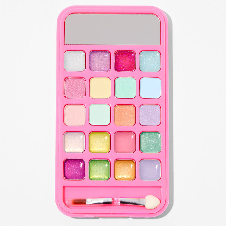 Checkered Daisy Bling Pink Cell Phone Makeup Set,