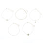 Silver Celestial Chain Bracelets - 5 Pack,