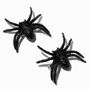 Black Glitter Spiders Hair Clips - 2 Pack,