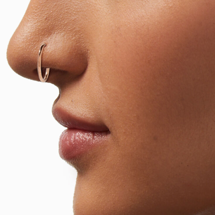 20G Mixed Metal Stainless Steel Nose Rings - 6 Pack,