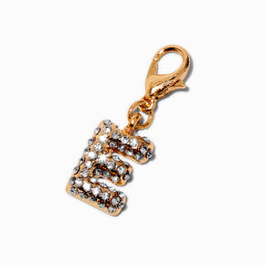 T H E M E x Claire&#39;s Gold-tone E Initial Charm,