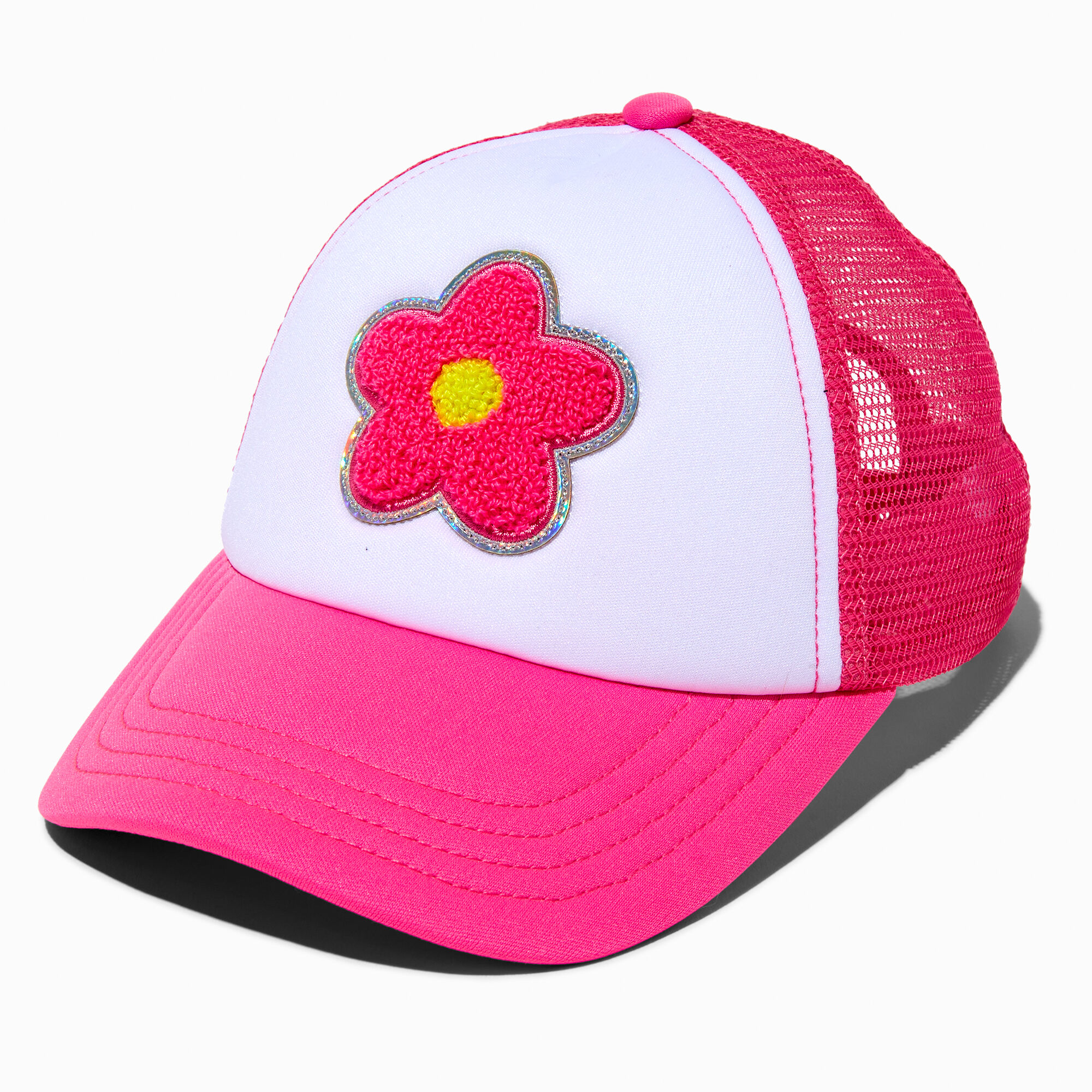 Casquette camionneur marguerite rose Claire's Club,