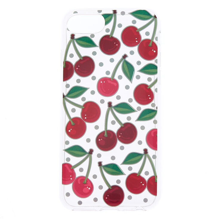 Coque de portable cerise holographique&nbsp;- Compatible avec iPhone 6/7/8,