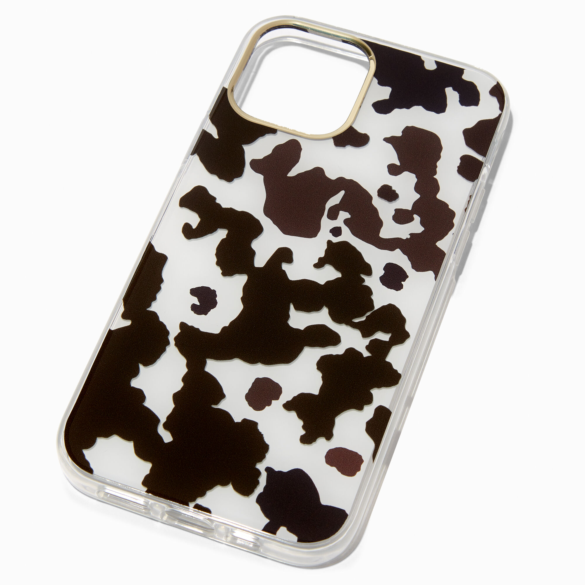 View Claires Cow Spots Protective Phone Case Fits Iphone 12 Pro information