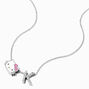 Sterling Silver Hello Kitty&reg; Initial Pendant Necklace - K,
