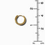 Gold-tone Stainless Steel 12MM Huggie Hoop Earrings,