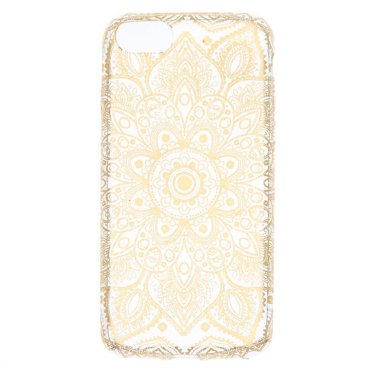 Metallic Gold Mandala Phone Case - Fits iPhone 6/7/8/SE,