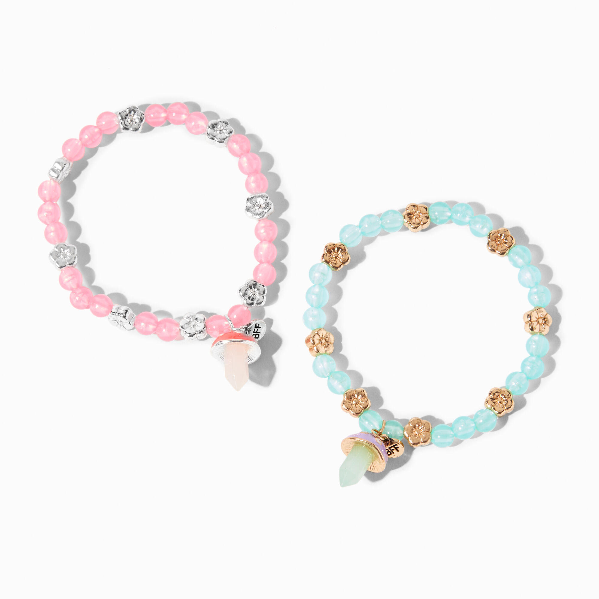 Best Friends Glow In The Dark Mushroom BFF Bracelets 2 Pack